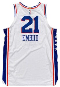 2019-20 Joel Embiid Philadelphia 76ers Game-Used Jersey