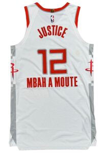 2019-20 Luc Mbah a Moute Houston Rockets Game-Used Jersey