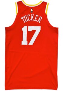 2019-20 P.J. Tucker Houston Rockets Game-Used Jersey