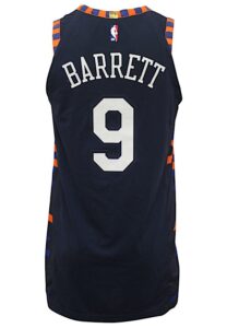 2019-20 RJ Barrett New York Knicks Rookie Game-Issued City Edition Jersey