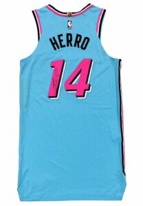 2019-20 Tyler Herro Miami Heat Game-Used & Autographed Jersey