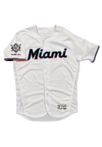 2019 Curtis Granderson Miami Marlins Game-Used “Jackie Robinson Day” Home Jersey