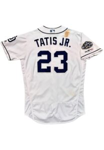 2019 Fernando Tatis Jr. SD Padres Rookie Game-Used “Air Tatis” Home Jersey