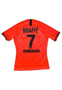 2019 Kylian Mbappe Paris Saint-Germain Photo Shoot Worn Jersey