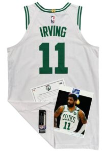 2019 Kyrie Irving Boston Celtics NBA Playoffs Game-Used Jersey