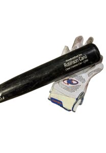 2019 Robinson Cano NY Mets Game-Used Bat & Batting Gloves