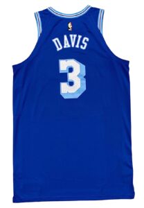 2020-21 Anthony Davis LA Lakers Game-Used Retro Jersey