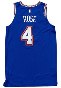 2020-21 Derrick Rose NY Knicks Game-Used Jersey