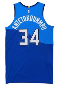 2020-21 Giannis Antetokounmpo Milwaukee Bucks Game-Used Jersey