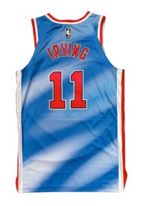 2020-21 Kyrie Irving Brooklyn Nets Game-Used Throwback Jersey