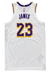 2020-21 LeBron James LA Lakers Game-Used/Game-Issued Jersey