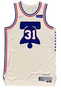 2020-21 Seth Curry Philadelphia 76ers Game-Used Earned Edition Jersey