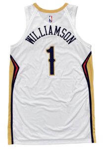 2020-21 Zion Williamson New Orleans Pelicans Game-Used Jersey