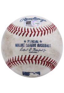 2020 Daniel Murphy Colorado Rockies Game-Used Home Run Baseball