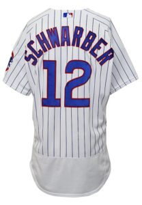 2020 Kyle Schwarber Chicago Cubs Game-Used Home Jersey