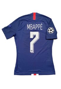 2020 Kylian Mbappe Paris Saint-Germain UEFA Champions League Finals Match-Issued Jersey