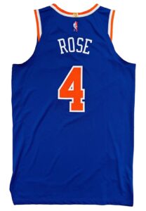 2021-22 Derrick Rose NY Knicks Icon Edition Game-Used Jersey