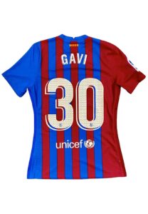 2021-22 Gavi Barcelona Rookie Match-Used Jersey