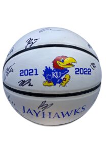 2021-22 Kansas Jayhawks Team-Signed Basketball