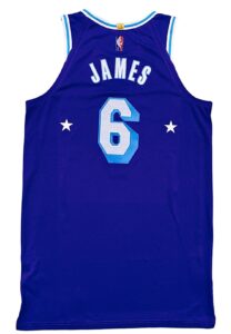 2021-22 LeBron James LA Lakers Game-Used/Game-Issued City Edition Jersey