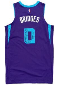 2021-22 Miles Bridges Charlotte Hornets Game-Used & Signed Jersey