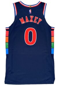 2021-22 Tyrese Maxey Philadelphia 76ers Game-Used Jersey