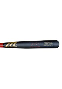 2021 Jorge Soler Atlanta Braves Autographed & Inscribed “WS MVP” Player Model Bat