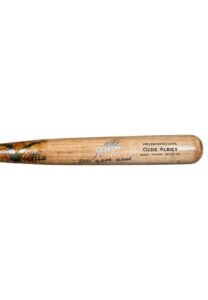 2021 Ozzie Albies Atlanta Braves Game-Used & Signed Bat