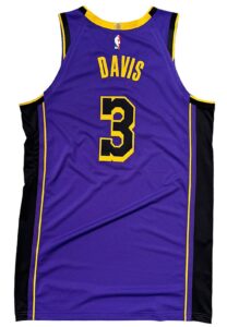 2022-23 Anthony Davis LA Lakers Game-Used Statement Edition Jersey