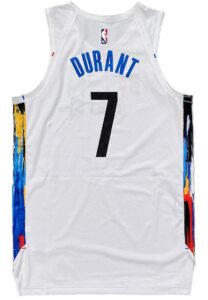 2022-23 Kevin Durant Brooklyn Nets Game-Used City Jersey