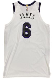 2022-23 LeBron James LA Lakers Game-Used/Issued City Jersey