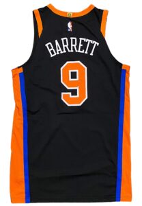 2022-23 RJ Barrett NY Knicks NBA Playoffs Game-Used Jersey