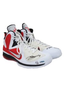 3/10/2012 LeBron James Miami Heat Game-Used & Autographed Sneakers