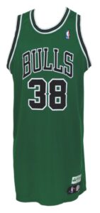 3/15/2007  Andriuškevicius Chicago Bulls St. Patrick’s Day Game-Issued Jersey & 3/15/2007  Khryapa Chicago Bulls St. Patrick’s Day Game-Issued & Auto’ed Jersey