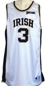 3/16/2001 Troy Murphy Notre Dame Fighting Irish Game-Used NCAA Tournament First Round Home Jersey