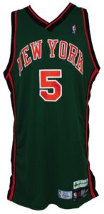 3/17/2008 Randolph Morris New York Knicks Game-Used St. Patrick’s Day Jersey