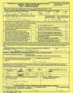 3/2/1992 Joe Montana Autographed Personal Firearms Transaction Record