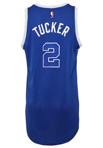 3/21/2017 P.J. Tucker Toronto Raptors Game-Used TBTC Hardwood Classics Jersey