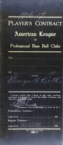 3/22/1916 Babe Ruth Glass Slides of his First Major League Contract