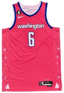 3/22/2023 Kristaps Porzingis Washington Wizards Game-Used City Edition Jersey