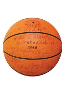 3/22/69 UCLA Team-Signed NCAA Championship Game Basketball