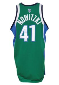 3/25/2009 Dirk Nowitzki Dallas Mavericks Game-Used Noche Latina Night Jersey