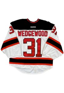 3/25/2016 Scott Wedgewood NJ Devils Game-Used & Autographed Jersey