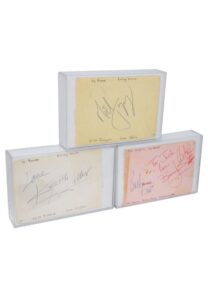 3/3/1964 The Rolling Stones Original Members Signed Index Cards