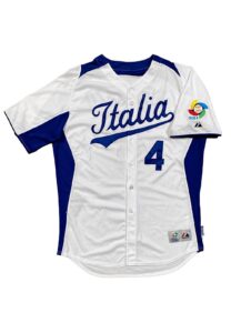 3/8/2013 Mike Costanzo WBC Italia Game-Used Jersey