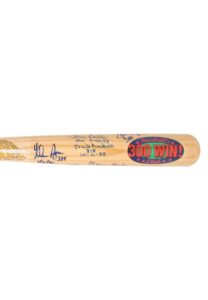 300 Win Club Multi-Signed Bat with Spahn, Carlton, Ryan, Sutton, Niekro, Perry, Seaver and Wynn