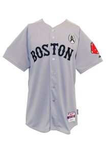 4/1/2013 Koji Uehara Boston Red Sox Opening Day Game-Used Road Jersey