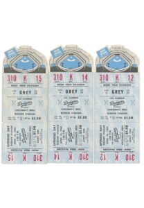 4/10/1962 LA Dodgers Opening Day Full Tickets