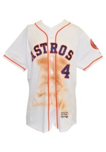 4/11/2016 George Springer Houston Astros Game-Used Home Jersey