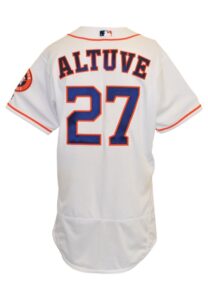 4/11/2016 Jose Altuve Houston Astros Game-Used Home Jersey